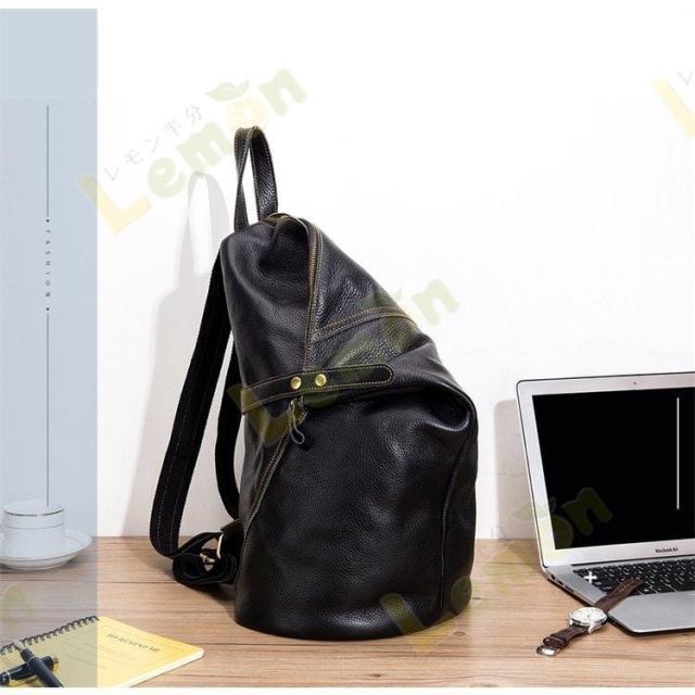 リュック メンズ ショルダーバッグ メンズ 本革 男性用バッグ 斜め掛けバッグ 肩掛けバッグ レザー カジュアル アウトドア 自転車 散歩 鞄 ブラウンの通販は