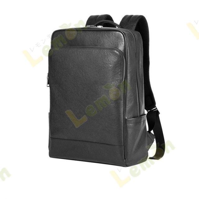 ビジネスリュック バッグ メンズ 本革 牛革 PC収納 A4 レザー 防水 大