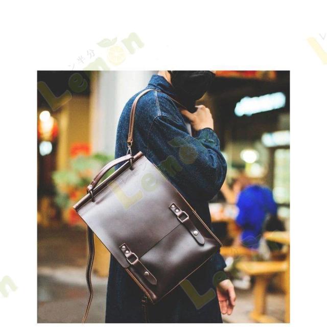 リュック メンズ 本革 ビジネスリュック バックパック リュックサック 大容量 防水 手提げ バッグ 多機能 ディバッグ 通勤 出張 旅行 通学 おしゃれ カジュアル