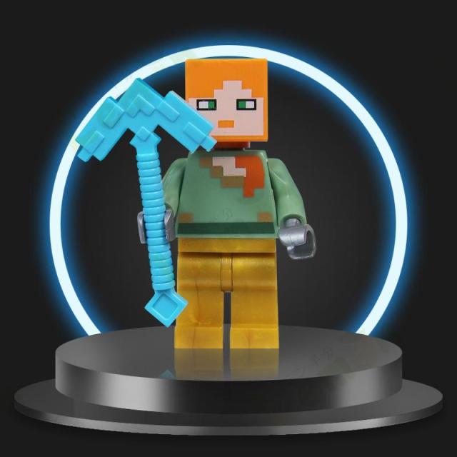 レゴ交換マイクラ風 ミニフィグ 8体セット マイクラ風Minecraft