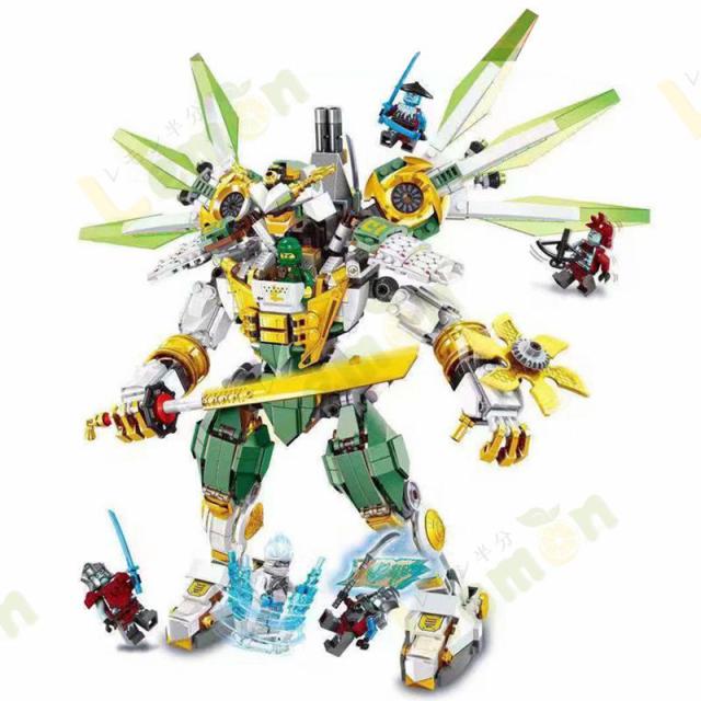ロイドのタイタン機甲 忍者 ニンジャゴー セット ミニフィグ6体付き レゴ互換品 子供 おもちゃ 女の子 男の子 玩具 クリスマス 誕生日プレゼント 入園ギフト