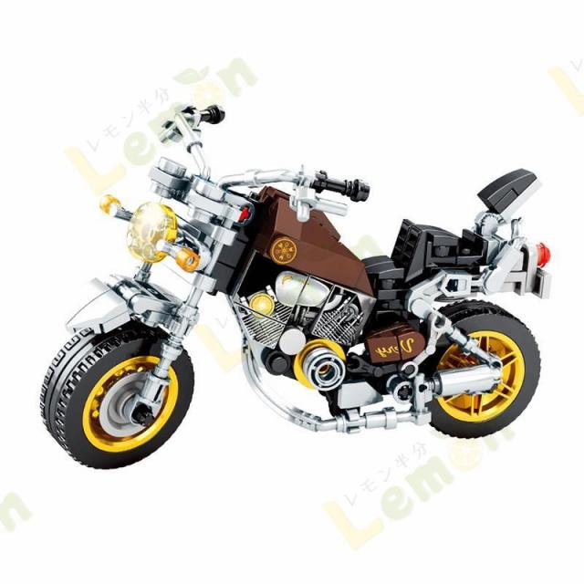 バイク模型 インテリア ネイキッドバイク リアル ブロック レゴ 互換品 