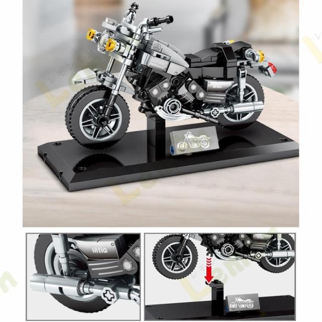 バイク模型 インテリア ネイキッドバイク リアル ブロック レゴ