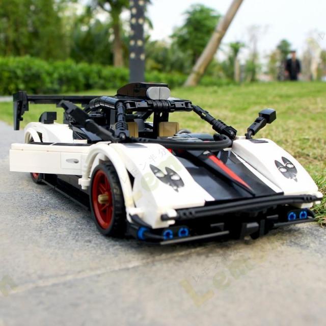 ブロック 玩具 リアル プルバック車 F1 GTR BMW スポーツ車
