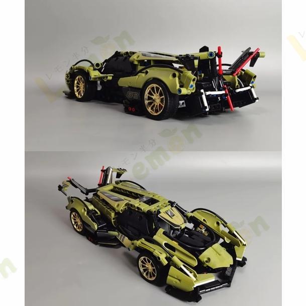 ブロック 知育玩具 ランボルギーニ車 スーパースポーツカー ランボV12車 フォルクスワーゲン ブガッティ ザガート 互換品 クリスマス プレゼントの通販は