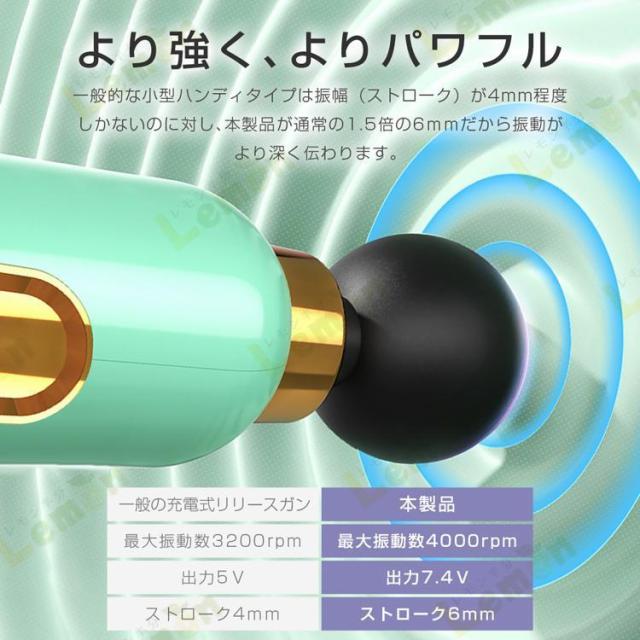 マッサージガン マッサージ機器 筋膜リリース 肩コリ マッサージ機 軽量 電動 dショッピング |【即納】 マッサージ ガン ボディケアガン 肩こり 首