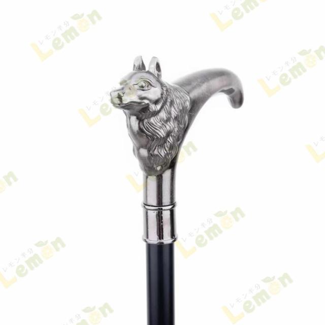 杖 ウルフ 狼 つえ ステッキ おしゃれ 高級 男性 女性 イベント 金属
