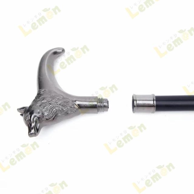 杖 ウルフ 狼 つえ ステッキ おしゃれ 高級 男性 女性 イベント 金属 送料無料★杖★ステッキ★　ウルフ　　91cm