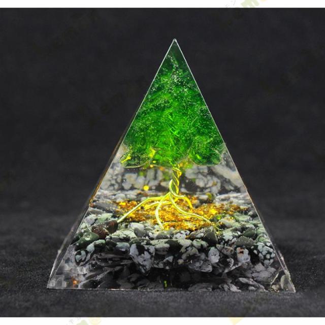 オルゴナイト 卓上置物 癒し ストーン チャクラ 幸運 パワー 石 有機物