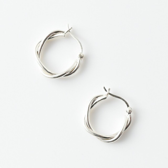 オーラ ピアス aura シルバー925 リトル ツイスト フープ ピアス “little twist hoop pierce” a-p005