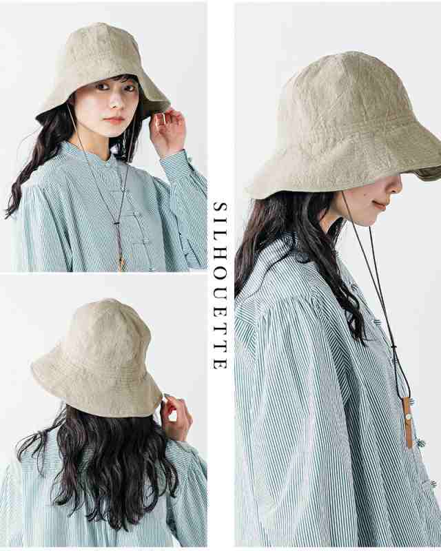 n-1074) Nine Tailor ナインテイラー リネン ハット “Canna Hat