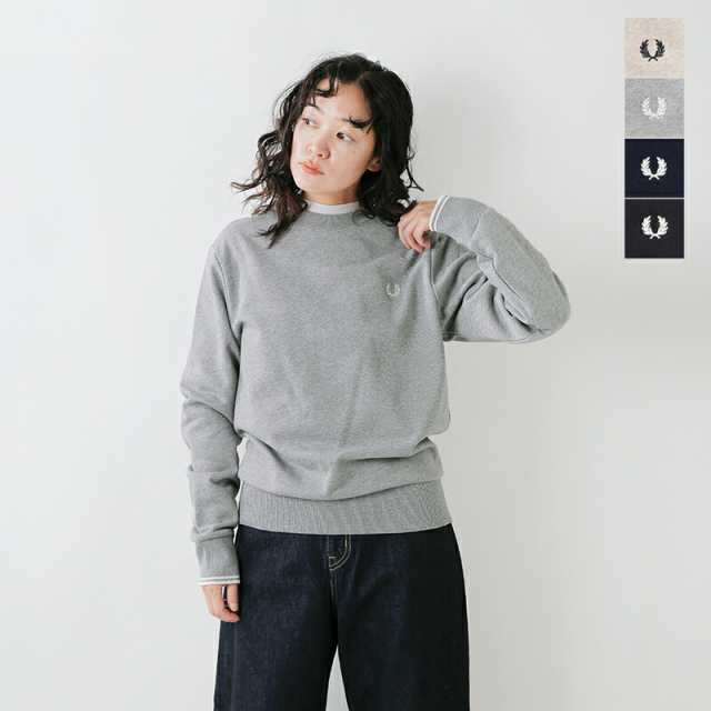 フレッド ペリー スウェット プルオーバー FRED PERRY コットン クルーネック スウェット シャツ “CREW NECK SWEATSHIRT” m7535