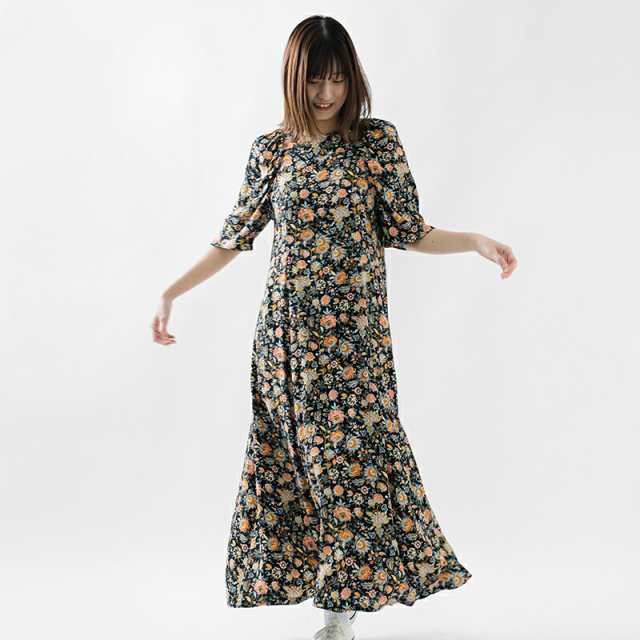 【クーポン対象】(24smsop04)  2024ss新作 Shinzone シンゾーン ラップデザイン オリエンタル フラワー ドレス “oriental FLOWER DRESSの通販は