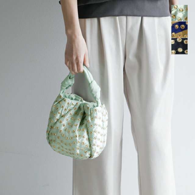 【クーポン対象】(012041na1)  2024ss新作 ne Quittez pas ヌキテパ 刺繍 ミニ バッグ “Poly Dupion EMB Mini Bag”  レディースの通販は 11,000円