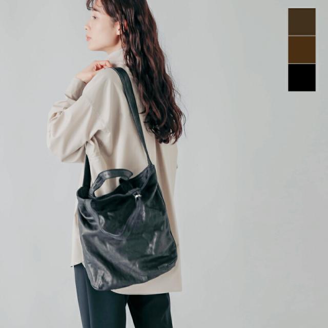 CHRISTIAN PEAU 2way カウスキン レザー トート バッグ CHRISTIAN PEAU｜2way カウレザー トートバッグ / ショルダー