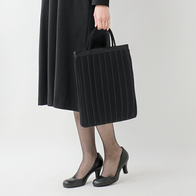 スティッチアンドソー トートバッグ StitchandSew 丹後ちりめん ブラック フォーマル スクエア トートバッグ black-formal-eb クーポン対象の通販は 27,500円
