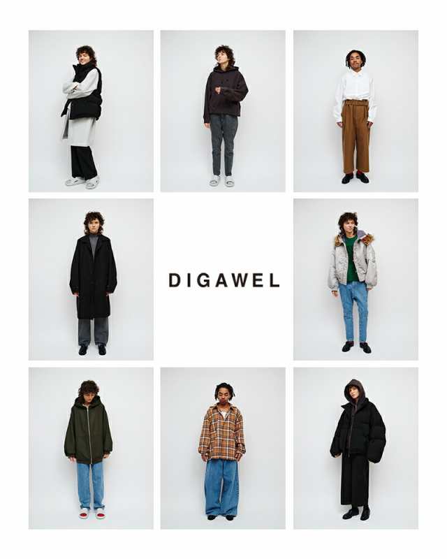 (dwwb006) DIGAWEL ディガウェル コットン ルーズネック オーバーサイズ シャツ “Loose Neck Oversized  Shirt” レディース