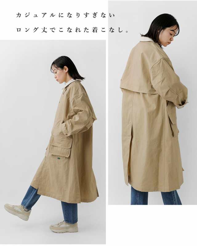 (4175-5178) 2024ss新作 L.L.Bean エルエルビーン 撥水 ライトキャンバス ロングフィールド コート “Bean's Long  Field Coat” レディ