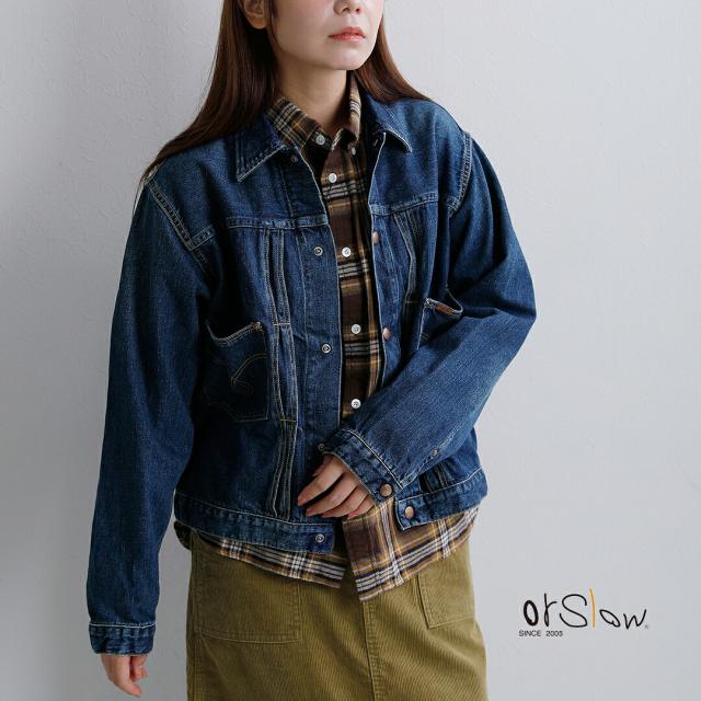 【難あり】OUR デニムジャケット or slow オアスロウ 11.8oz ジャパニーズデニム ロデオレディ デニム