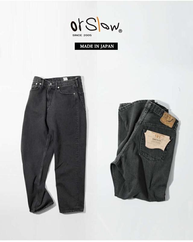 or slow オアスロウ 101 ダッド フィット デニム パンツ 01-1010w-same1-fn ユニセックス クーポン対象
