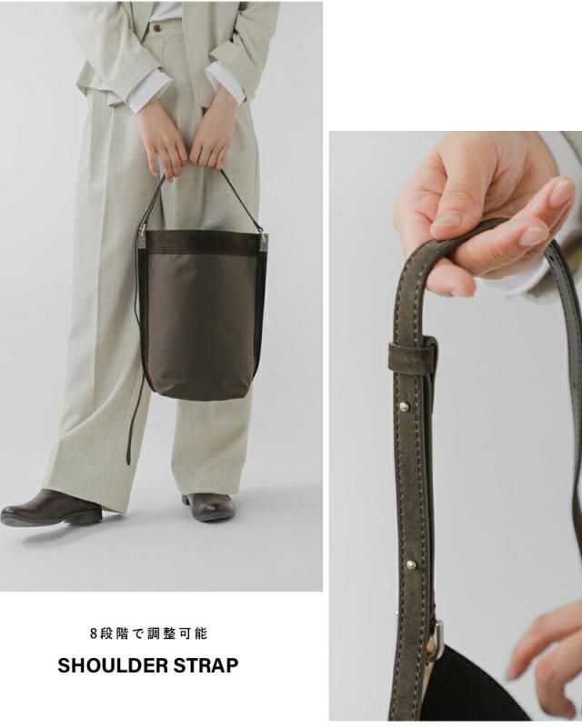 ORSETTO オルセット  カウレザー ナイロン2way ショルダー バッグ “RACCOLTO” 01-161-162-01 レディース 2025aw新作 クーポン対象