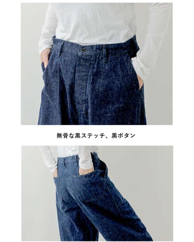 オアスロウ or slow ワイド フィット USネイビー デニム ユーティリティ パンツ 01-v5130 パンツ クーポン対象_6