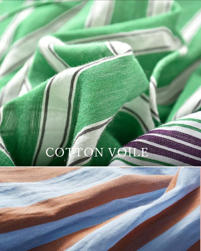 ne Quittez pas ヌキテパ コットンボイル ストライプ ギャザー ドレス ワンピース Cotton Voile Stripe Gather Dress 010441gr3 レディース 2026ss新作 春夏ロング丈 長袖 裏地付き 綿100% ポケット付き クーポン対象_10