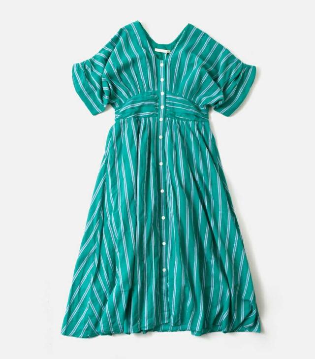 ヌキテパ ワンピース ne Quittez pas コットン ボイル ストライプ
