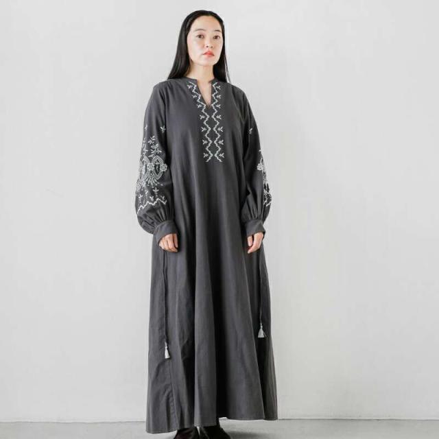 ヌキテパ ワンピース ne Quittez pas  クリンプ コットン アングレーズ 刺繍 ドレス “Crimp Cotton Anglaise Embroidery Dress” 010452wh2  クーポン対象