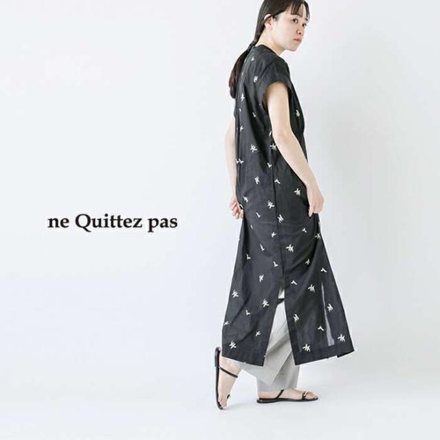 ヌキテパ ワンピース ne Quittez pas コットン ボイル ドット