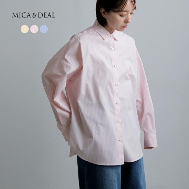 MICA&DEAL マイカアンドディール コットン ポプリン シャツ 0126101009o レディース 2026ss新作 春夏 クーポン対象