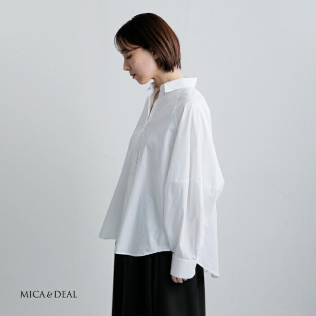 MICA&DEAL マイカアンドディール コットン ボリュームスリーブ ブラウス 0126101010o レディース 2026ss新作 春夏 クーポン対象
