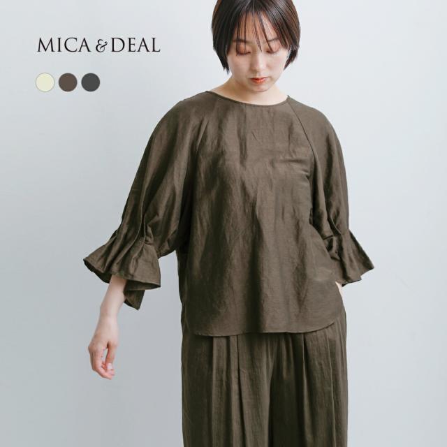 MICA&amp;DEAL マイカアンドディール  リネンビスコース タックスリーブ ブラウス 0126201104o レディース  春夏
