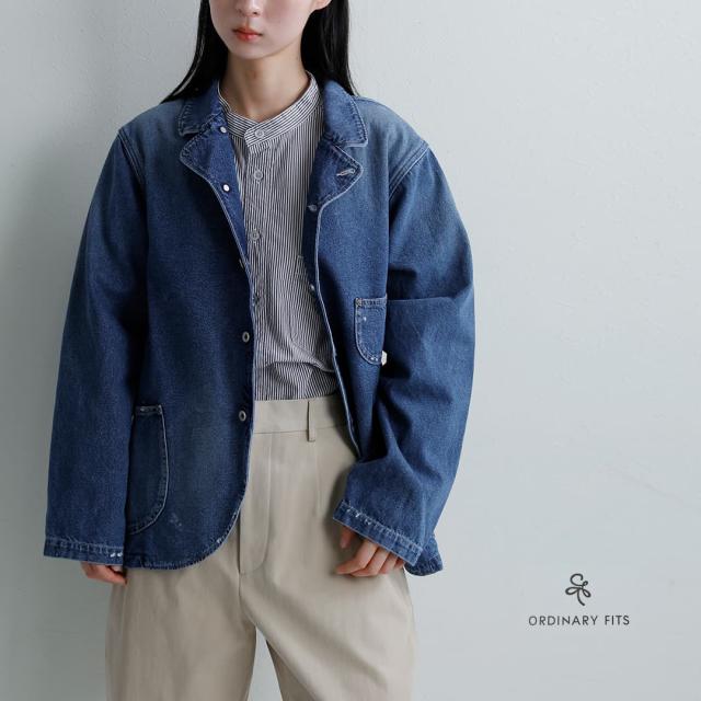 [2026aw新作]ordinaryfits オーディナリーフィッツ ハチマルデニム ユーズド ベルジャケット BELL JACKET 018usd レディース 秋冬 27,170円