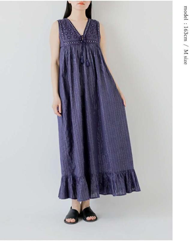 Sara mallika コットンワンピース