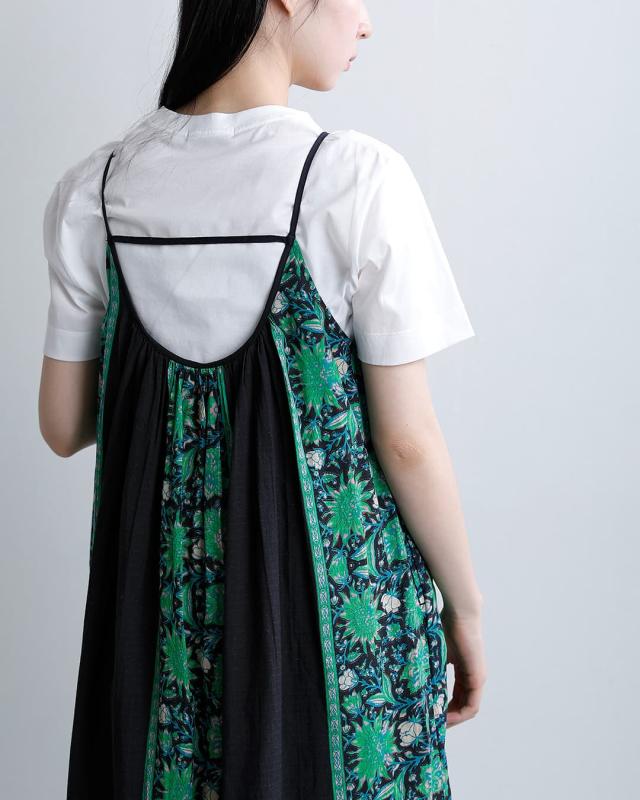 Sara Mallika サラマリカ コットン ビスコース ボーダー プリント キャミワンピース 020561sj4 レディース 2026ss新作 春夏 クーポン対象_5