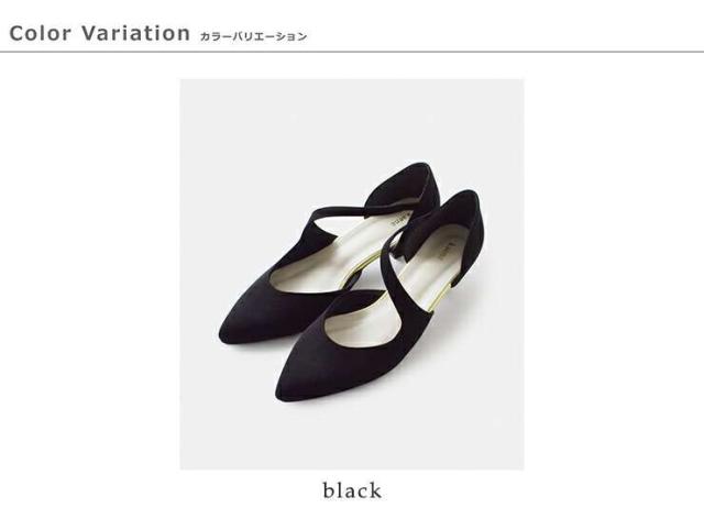 カエン パンプス kaene アシンメトリー ストラップ パンプス 050018o