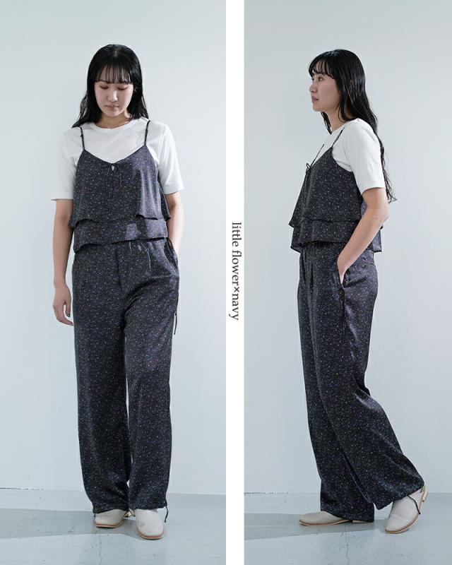 TICCA ティッカ リトルフラワー/ペイズリー プリント/キュプラローズ刺繍 パンツ tbfs-082-092-103 レディース 2026ss新作 春夏 クーポン対象_7
