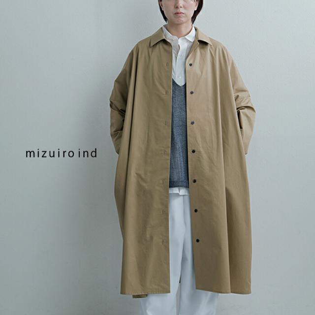 mizuiro ind ミズイロインド コットン ワイド シャツワンピース 1-250084 レディース  春夏_1