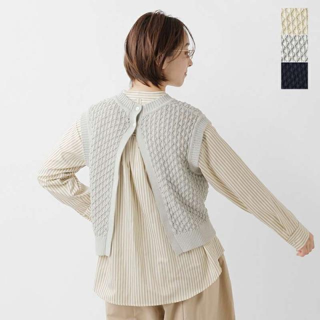 ミディウミ MidiUmi コットン メッシュ ニット ベスト 1-729797の通販は 11,880円