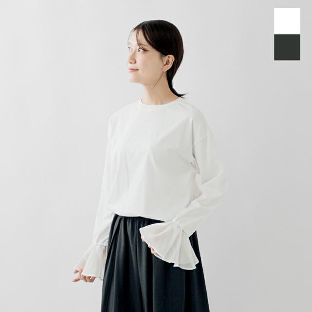 FIL DE FER フィルデフェール  コットン 40/2天竺 フレアスリーブ プルオーバー 10-1-08-219-5-2-yo 2025aw新作 レディース ☆☆ クーポン対象