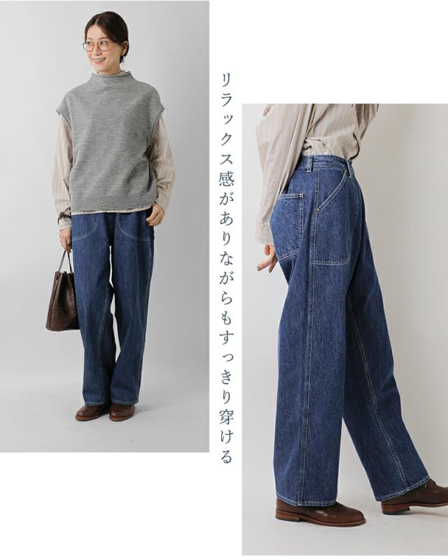 ordinaryfits オーディナリーフィッツ ナチュラルスラブ デニム ランチパンツ “JAMES RANCH” 107-325 レディース クーポン対象_5