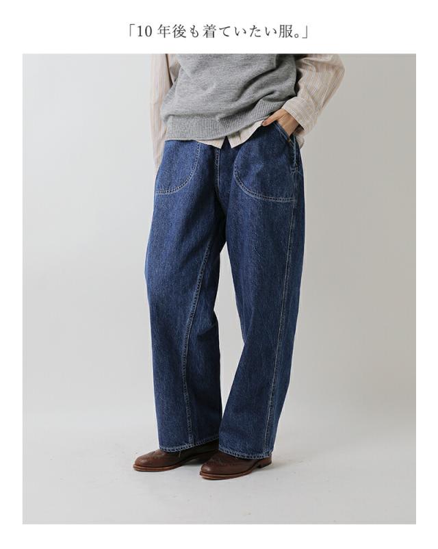 ordinaryfits オーディナリーフィッツ ナチュラルスラブ デニム ランチパンツ “JAMES RANCH” 107-325 レディース クーポン対象_6