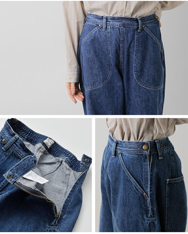 ordinaryfits オーディナリーフィッツ ナチュラルスラブ デニム ランチパンツ “JAMES RANCH” 107-325 レディース クーポン対象_7