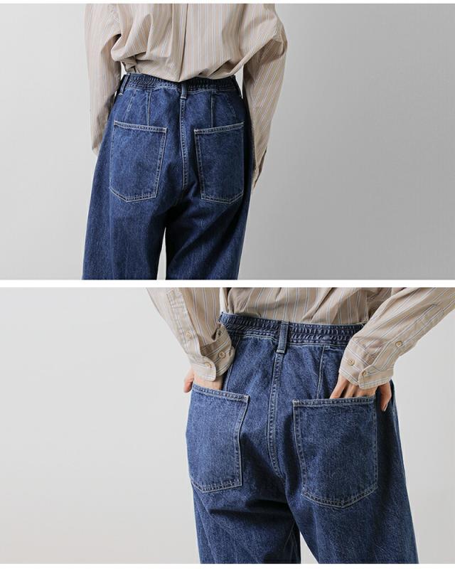 ordinaryfits オーディナリーフィッツ ナチュラルスラブ デニム ランチパンツ “JAMES RANCH” 107-325 レディース クーポン対象_8