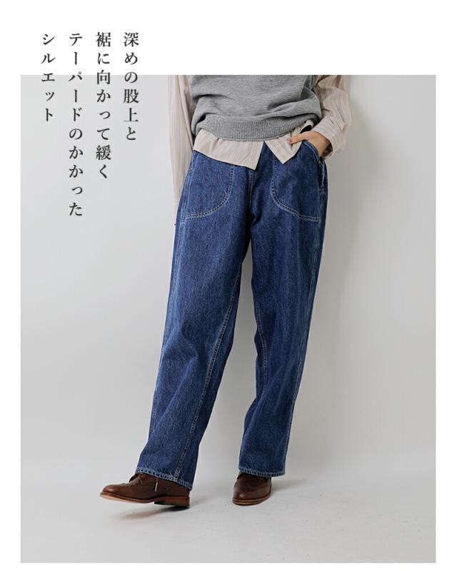 ordinaryfits オーディナリーフィッツ ナチュラルスラブ デニム ランチパンツ “JAMES RANCH” 107-325 レディース クーポン対象_10