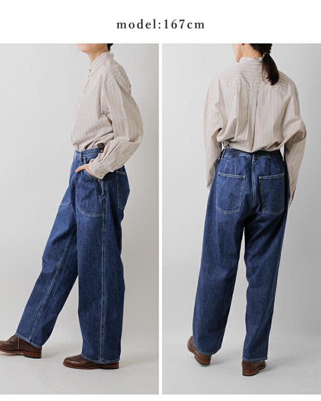 ordinaryfits オーディナリーフィッツ ナチュラルスラブ デニム ランチパンツ “JAMES RANCH” 107-325 レディース クーポン対象_11