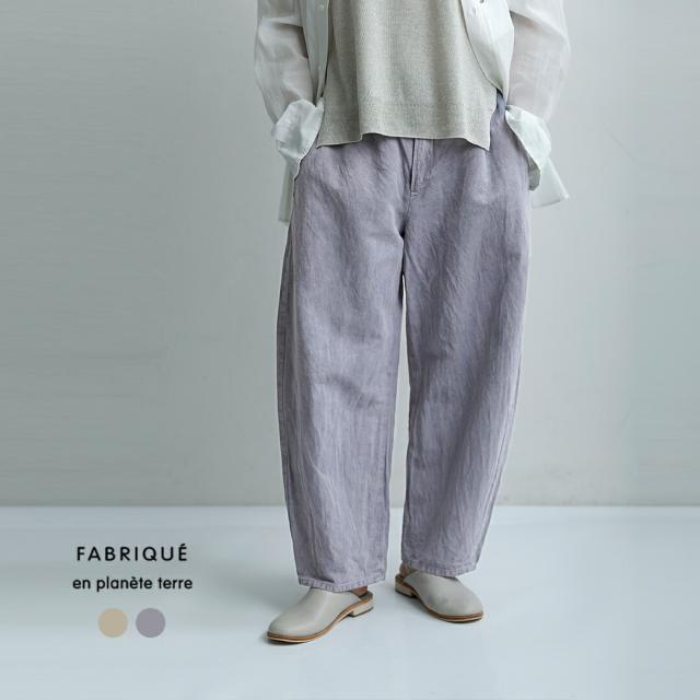 Vlas Blomme ヴラスブラム コットンリネンツイル ワイド ダーツパンツ 13506026 レディース 2026ss新作 春夏 クーポン対象