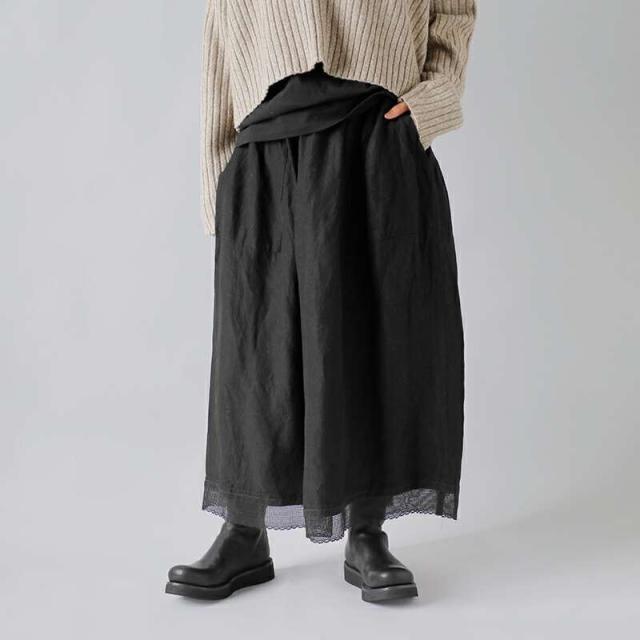 Vlas Blomme ヴラスブラム ブラスブラム  リネン バンブー ヘムレース スカート 13525085-mn 2025aw新作 レディース ☆☆ クーポン対象