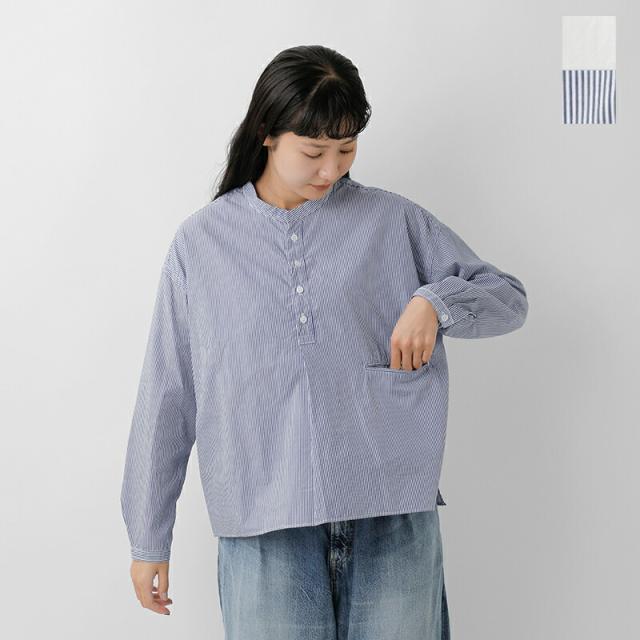 D.M.G. ドミンゴ  コットン プルオーバー シャツ 16-0837x-0838x-nk 2025aw新作 レディース